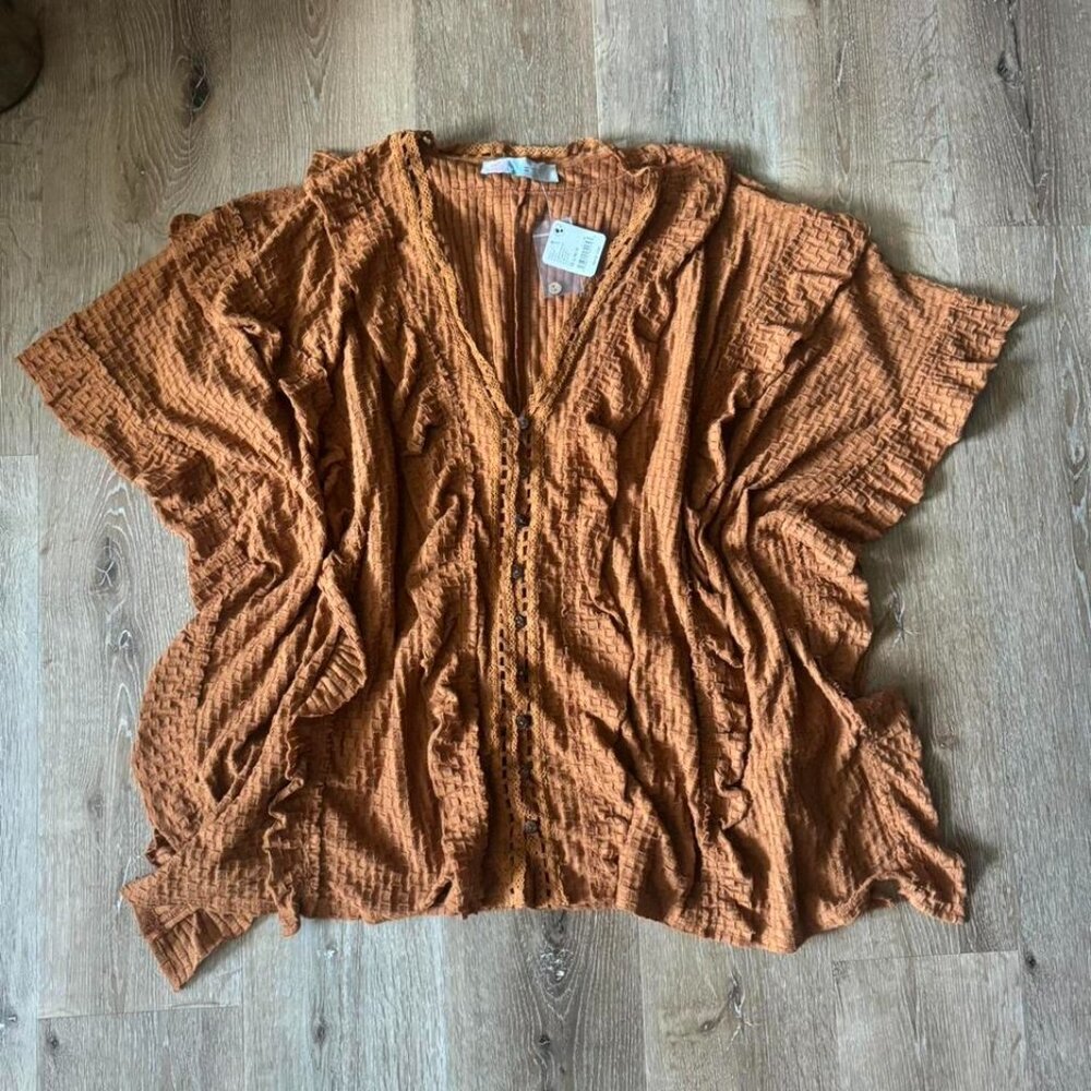 Free People NWT Flora‎ Tunic in Pretty Penny/Orange Size M/L